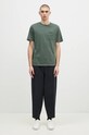 Бавовняні штани Barbour Grindle Relaxed Canvas Trouser MTR0721 темно-синій