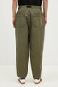 Îmbrăcăminte Barbour pantaloni de bumbac Grindle Relaxed Canvas Trouser MTR0721 verde
