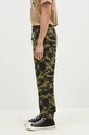 A Bathing Ape pantaloni della tuta di cotone 1ST CAMO SHARK 1K80152008 verde AW24
