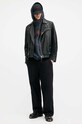 Pamučne hlače AllSaints CHESTER SWEATPANT bez uzorka crna M004TA