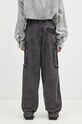 Odzież Maison MIHARA YASUHIRO spodnie bawełniane Satin Cargo J13PT171 czarny