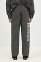 Oblečení Kalhoty s příměsí vlny PLEASURES Cross Easy Pants P24F035 šedá