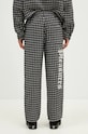 Oblečení Kalhoty s příměsí vlny PLEASURES Cross Easy Pants P24F035 šedá