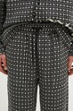 Kalhoty s příměsí vlny PLEASURES Cross Easy Pants šedá P24F035