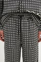 Kalhoty s příměsí vlny PLEASURES Cross Easy Pants šedá P24F035