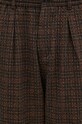 Брюки с примесью шерсти Universal Works зелёный 31156.BLACK