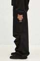 032C pantaloni de bumbac ''Overtime'' Cargo Pants F24.URW.1001.000 negru AW24