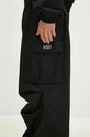 032C pantaloni de bumbac ''Overtime'' Cargo Pants negru F24.URW.1001.000