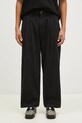 Хлопковые брюки Butter Goods Pleated Trousers хлопок чёрный BG243717