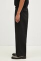 Хлопковые брюки Butter Goods Pleated Trousers BG243717 чёрный AW24