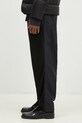Вовняні штани Undercover Pants UC2D4516.1 чорний AW24