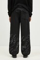 Clothing Maharishi cotton trousers Bonsai Landscape Loose Snopants 5346.BLACK black
