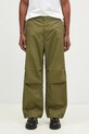 Хлопковые брюки Maharishi Bonsai Landscape Loose Snopants прямой зелёный 5346.OLIVE