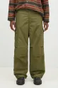 Хлопковые брюки Maharishi Original Cargo Snopants Loose хлопок зелёный 5300.OLIVE