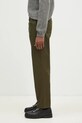 Bavlněné kalhoty Maison Kitsuné Casual Pants MM01119WW0122 zelená AW24