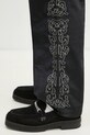 Спортивні велюрові штани PLEASURES Unquote Velour Track чорний P24W028