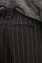 Wacko Maria spodnie wełniane Double Pleated czarny 24FW.WMP.TR21