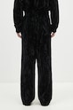 Clothing Martine Rose velour sweatpants Wide Leg Trackpant 165WF04001 black