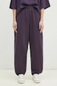 Pangaia pantaloni de trening din bumbac 10001759 violet AW24