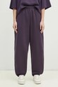 Pangaia pantaloni de trening din bumbac 10001759 violet AW24