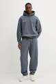 Pangaia pantaloni de trening din bumbac 10001759 gri