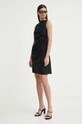 Samsoe Samsoe rochie din amestec de in SAHIRA F24200095 negru AW24