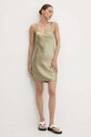 Samsoe Samsoe sukienka SASUNNA F24200178 zielony AW24