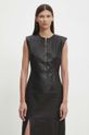 Шкіряна сукня Bruuns Bazaar SoftBBAgathea leather dress чорний BBW4183