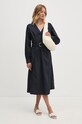 Tommy Hilfiger sukienka bawełniana WW0WW42307 granatowy