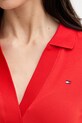 Tommy Hilfiger šaty bavlněné s elastanem WW0WW42567 červená