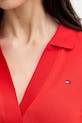 Tommy Hilfiger šaty bavlněné s elastanem WW0WW42567 červená