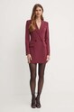 Šaty Patrizia Pepe 8A1398.A6F5 burgundské AW24