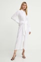 A.L.C. rochie din in Carson 6DRES02429 alb AW24