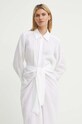A.L.C. rochie din in Carson alb 6DRES02429