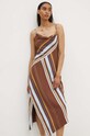 Šaty A.L.C. Lauren 6DRES02381 hnedá AW24
