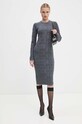 Iceberg sukienka wełniana AH01.9030 szary AW24