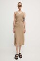 G-Star rochie din bumbac D24573.B771 maro AW24