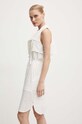 G-Star rochie din bumbac D24621.D591 bej AW24