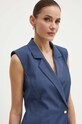 BOSS rochie din lana 50522612 albastru