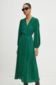 Weekend Max Mara rochie din amestec de matase 2425226021600 verde