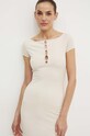 Haljina Guess ELIS bež W4YK13.KAQL2
