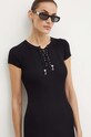 Šaty Guess SELENE čierna W4YK06.Z2V62
