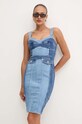 Φόρεμα τζιν Guess LIDIA W4YK02.D5DX2 μπλε AW24