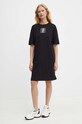 Armani Exchange sukienka bawełniana 6DYA79.YJ3RZ czarny AW24