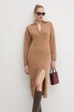 Îmbrăcăminte Pinko rochie din lana 104064.A1CH bej