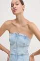 Tommy Jeans rochie din denim albastru DW0DW18215
