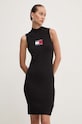 Tommy Jeans rochie DW0DW18607 negru AW24