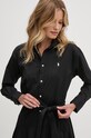 Памучна рокля Polo Ralph Lauren черен 211941494