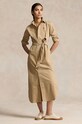 Polo Ralph Lauren cotton dress midi beige 211951138