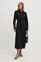 Polo Ralph Lauren sukienka bawełniana 211941456 czarny AW24
